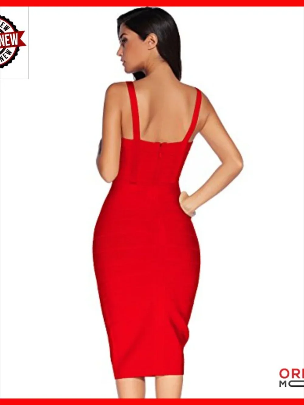 Midi Bodycon Bandage Dress Sweetheart Neckline Semi-Formal Cocktail